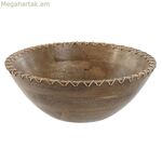 Աղցանի աման Home ESPRIT բնական ռատան մանգոյի փայտից 30 x 30 x 12 սմ