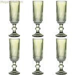 Բաժակների հավաքածու Home ESPRIT Green Crystal 6 x 6 x 18,4 սմ (6 հատ)