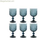 Բաժակների հավաքածու Home ESPRIT Blue Crystal 8 x 8 x 14,5 սմ (6 հատ)