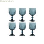 Բաժակների հավաքածու Home ESPRIT Blue Crystal 8,8 x 8,8 x 16,3 սմ (6 հատ)