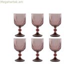 Բաժակների հավաքածու Home ESPRIT Pink Crystal 380 մլ (6 հատ)