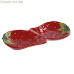 Խորտիկների սկուտեղ Home ESPRIT Red Modern 26 x 12,5 x 3,5 սմ