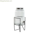 Ջրի դիսպենսեր Home ESPRIT սև մետաղական սիլիկոնե բյուրեղյա ABS 5 լ 19,6 x 23,5 x 40,5 սմ