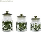 3 տարա Home ESPRIT Green Crystal 1,2 լիտր 3 հատ