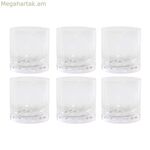 Ակնոցների հավաքածու Home ESPRIT Թափանցիկ բյուրեղապակյա ռելիեֆով (6 հատ)