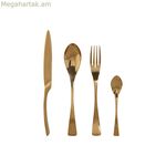 Դանակ-պատառաքաղ Home ESPRIT Golden չժանգոտվող պողպատ 2 x 1,5 x 25,5 սմ 16 հատ