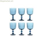 Բաժակների հավաքածու Home ESPRIT Blue Crystal 380 մլ (6 հատ)