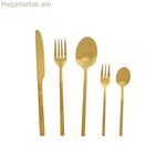 Դանակ-պատառաքաղ Home ESPRIT Golden չժանգոտվող պողպատ 17 x 7 x 24 սմ 20 հատ