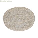 Գորգ Home ESPRIT Սպիտակ բնական բամբուկե ռատան 40 x 30 x 1 սմ