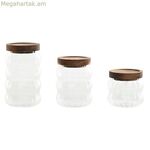 3 տարա Home ESPRIT թափանցիկ բնական 550 մլ 750 մլ 3 հատ