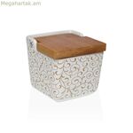 Աղաման կափարիչով Versa Serpentine կերամիկական 8,8 x 8,5 x 8,8 սմ