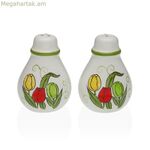 Աղի և պղպեղի թափահարիչներ Versa կերամիկական դոլոմիտային կակաչ 5,5 x 8,5 x 6 սմ