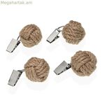 Սփռոցի սեղմակ Versa 3,8 x 3,8 x 3,8 սմ 4 հատ