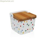 Աղաման կափարիչով Versa DOTTY կերամիկական 8,8 x 8,5 x 8,8 սմ