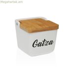 Աղաման կափարիչով Versa GATZA սպիտակ կերամիկական 12,2 x 11,5 x 12,2 սմ