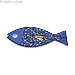 Սեղանի գորգ Versa Կապույտ խցանից կերամիկական ձուկ 14 x 0,7 x 20 սմ