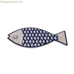 Սեղանի գորգ Versa Կապույտ-մոխրագույն խցանե կերամիկական ձուկ 14 x 0,7 x 20 սմ