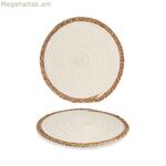 Սեղանի գորգ՝ սպիտակ, սպիտակ/շագանակագույն, բնական, 35 x 1 x 35 սմ