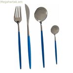 Դանակ-պատառաքաղի հավաքածու Kinvara BST-CT022 Կապույտ Արծաթագույն Չժանգոտվող պողպատ 16 x 5 x 24,5 սմ