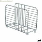 Անձեռոցիկի պահոց Kinvara CN-W7728-4 CHROME արծաթագույն մետաղական 14,5 x 11,5 x 6,5 սմ (6 հատ)