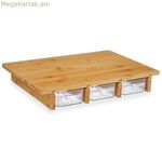 Կտրատման տախտակ Kinvara KT216001-4 շագանակագույն թափանցիկ 40 x 6 x 28 սմ