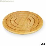 Սեղանի գորգ Kinvara 897 բնական բամբուկե շրջանաձև 19 x 1 x 19 սմ (24 հատ)