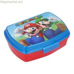 Սենդվիչ տուփ Super Mario պլաստիկ կարմիր կապույտ (17 x 5.6 x 13.3 սմ)