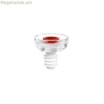 Վակուումային խցան Wine Guzzini-ի համար Save it կարմիր թափանցիկ պլաստիկ