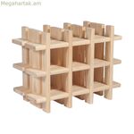 Շշերի դարակ Astigarraga Evolutivo rioja շագանակագույն սոճու փայտից (43 x 22 x 32,5 սմ)