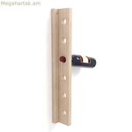 Շշերի դարակ Astigarraga T-6000 Պատի շագանակագույն բնական փայտ սոճու փայտ 7,5 x 9,5 x 60,5 սմ