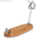 Փայտե խոզապուխտի հենարան 3 Claveles բամբուկե 47 x 18,5 x 37 սմ ծալովի