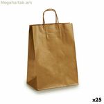 Թղթե տոպրակ Pincello 24311-ORO Ոսկեգույն 24 x 12 x 40 սմ (25 հատ)