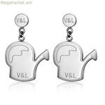 Կանացի ականջօղեր V&L VJ0257PE (3 սմ)