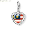 Կանացի ուլունքներ Thomas Sabo 1184-628-7 Բազմագույն արծաթե (2,60 սմ)