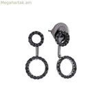 Կանացի ականջօղեր Sif Jakobs E0215-BK-BK (2,5 սմ)