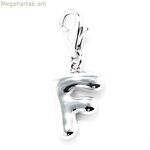 Կանացի ուլունքներ Xenox CHARM_F արծաթագույն 1 սմ