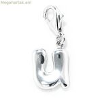 Կանացի ուլունքներ Xenox CHARM_U արծաթագույն 1 սմ