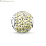 Կանացի ուլունքներ Thomas Sabo K0123-051-33 կանաչ 1,1 սմ