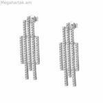 Կանացի ականջօղեր Sif Jakobs E0203-CZ Ստերլինգյան արծաթ 3 սմ