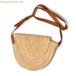 Կանացի ձեռքի պայուսակ ձախլիկների համար LETS_033 շագանակագույն 24 x 21 սմ