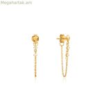 Կանացի ականջօղեր Անիա Հայե E025-02G Ստերլինգյան արծաթ 4 սմ