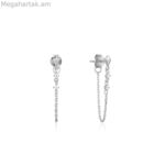 Կանացի ականջօղեր Անիա Հայե E025-02H Ստերլինգյան արծաթ 2,5 սմ