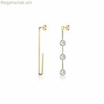 Կանացի ականջօղեր Rosefield JALPEG-J182 չժանգոտվող պողպատ 2 սմ