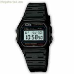 Տղամարդու ժամացույց Casio W-59-1VQES սև-մոխրագույն (Ø 34 մմ)