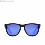 Ունիսեքս արևային ակնոցներ Northweek Regular՝ մատ սև, երկնագույն, Ø 140 մմ