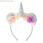 Գլխակապ Ինկաների փայլերով դեկորատիվ ծաղիկներ՝ միաեղջյուր