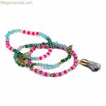 Ապարանջան Ինկա պոմպոններ (3 հատ)