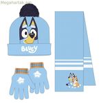 Գլխարկ և ձեռնոցներ՝ կապույտ-բաց կապույտ