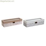 Ժամացույցների տուփ DKD Home Decor Կապույտ բաց վարդագույն բյուրեղյա 33 x 11 x 9 սմ (2 հատ)