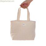 Կանացի ձեռքի պայուսակ Versa Vichy բեժ 9 x 22 x 23 սմ